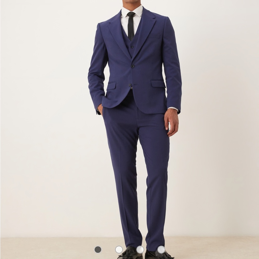 ASOS Slim/Skinny Fit Navy Suit
